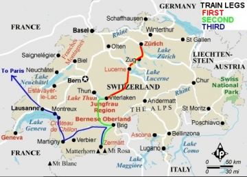Image result for paris and switzerland MAP