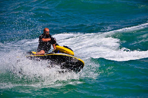 Jet skiing 