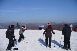 Skiing Down The Snow